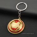 2021 Hot Sale Spinning Shield Heroes Ironman Spiderman Captain America Anhänger Keychain Key Ring Charme